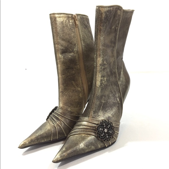 steve madden metallic boots